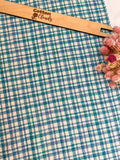 Brilliant Blue Plaid Towels