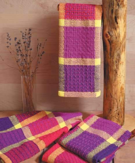 Colorful Huck Lace Towels