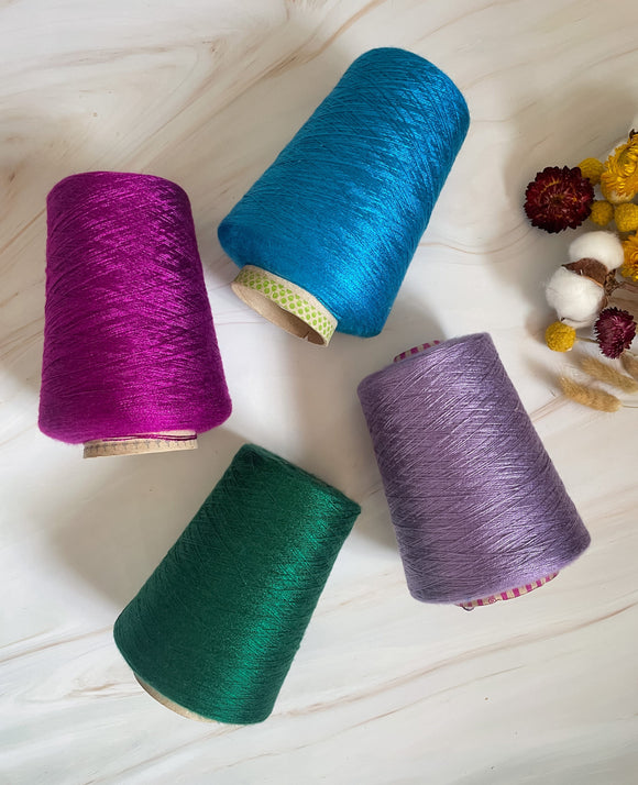 Plying and Weaving Textured Yarn Bobbins (Lot 25) – Neauveau