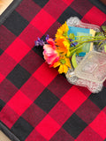 Classic Check Table Topper or Towels