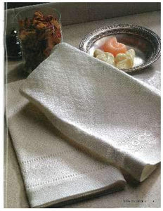 Linen Tea Towel in White - Heirloomed