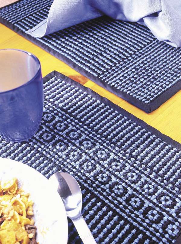 Top 10 Placemats & Runners Weaving Club ~ 4-Shaft Weaving – Cotton