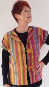 Friendship Tintes Naturales Vest ~ Rigid Heddle Weaving