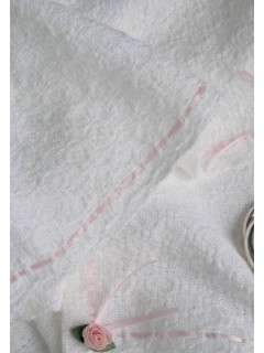 Rosebud Baby Blanket in Cotton